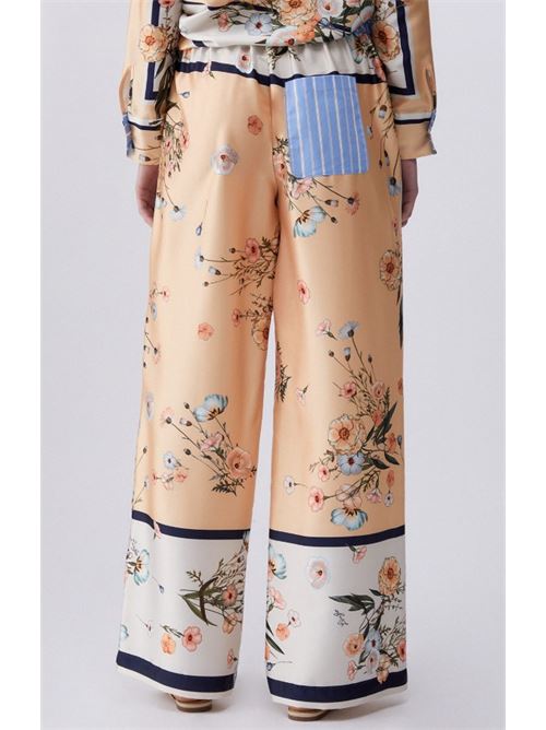 Pantaloni in twill stampato Liu Jo | WA6358T2555.P9546